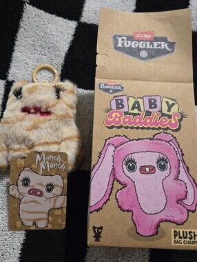 Fuggler Baby Baddies Keyrings Series 1 Collectible 5" Plush Toy Munch Munch  